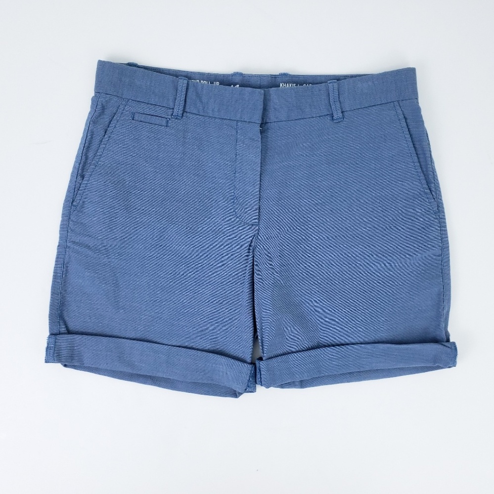 Boyfriend Roll-up Kahkis by Gap in Blue 2P